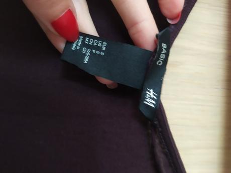 23- fialove tricko 1 x oblecene veloost s, h&m,s
