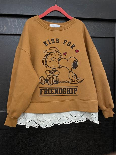 Mikinka s krajkovym lemom, zara,134