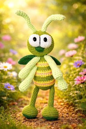 Háčkovaná kobylka - hmyziak, 