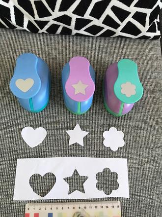 Strojčeky na vystrihovanie 3ks,