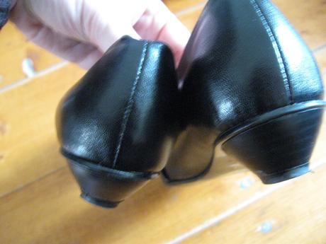 Čierne balerínkové topánky na nízkom opätku 41/42, 41