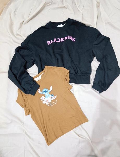 H&m set dievčenská mikina s tričkom, h&m,170