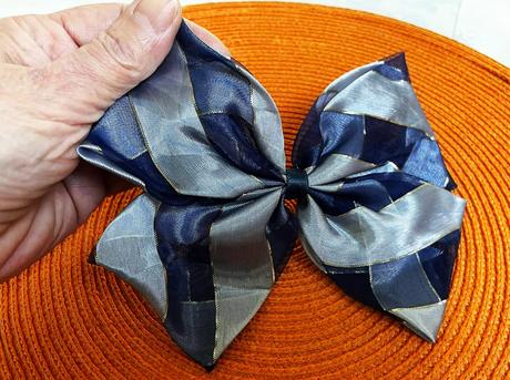 Šifónová mašľa/spona do vlasov, 