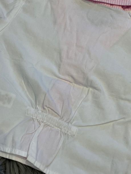 Dievčenská košeľa bielo ružová st.bernard (74), 74