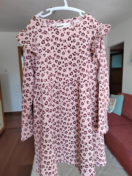 Šaty lindex v.128 - leopardí vzor, lindex,128