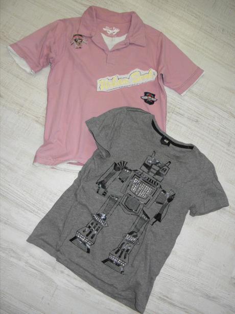 Ružové tričko, h&m,140