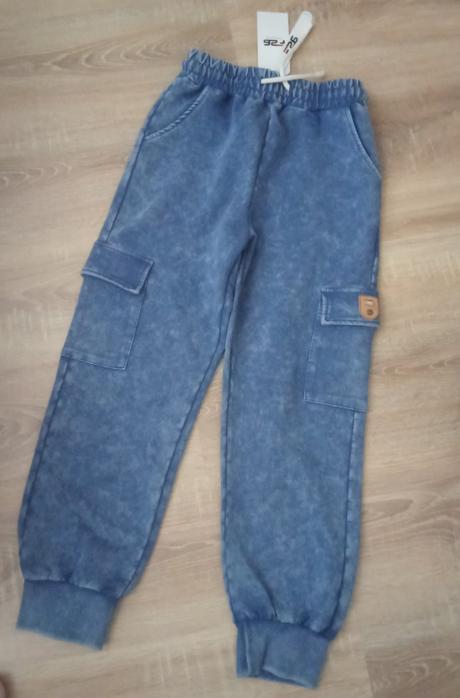 Teplákové nohavice a la jeans, 140