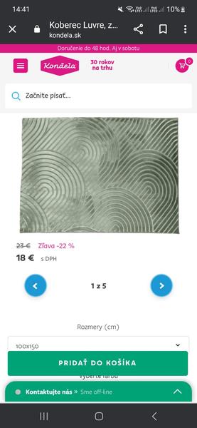 Máte skúsenosť s kobercom z Kondeli?