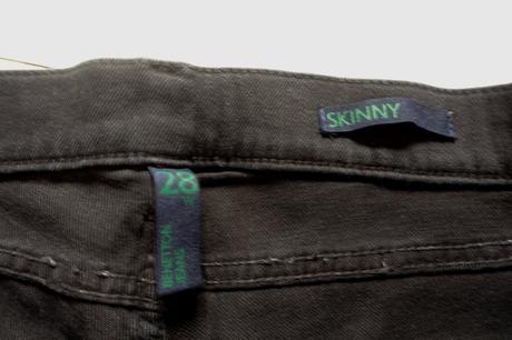 Dámske nohavice benetton skinny m/l, benetton,m
