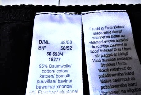 Vyššie formovacie nohavičky 48/50, xl