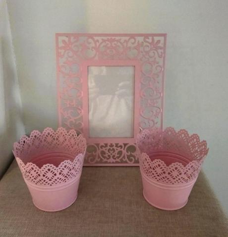 Set fotorámik a nádobky ikea, 