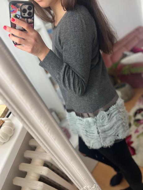 C&a kašmírový predĺžený sveter, c&a,l