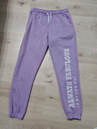 Tepláky  fialove- 146/ 152, 152