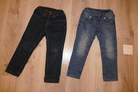 Chlapčenské zateplené rifle 4-5 rokov - 2 ks, c&a,110