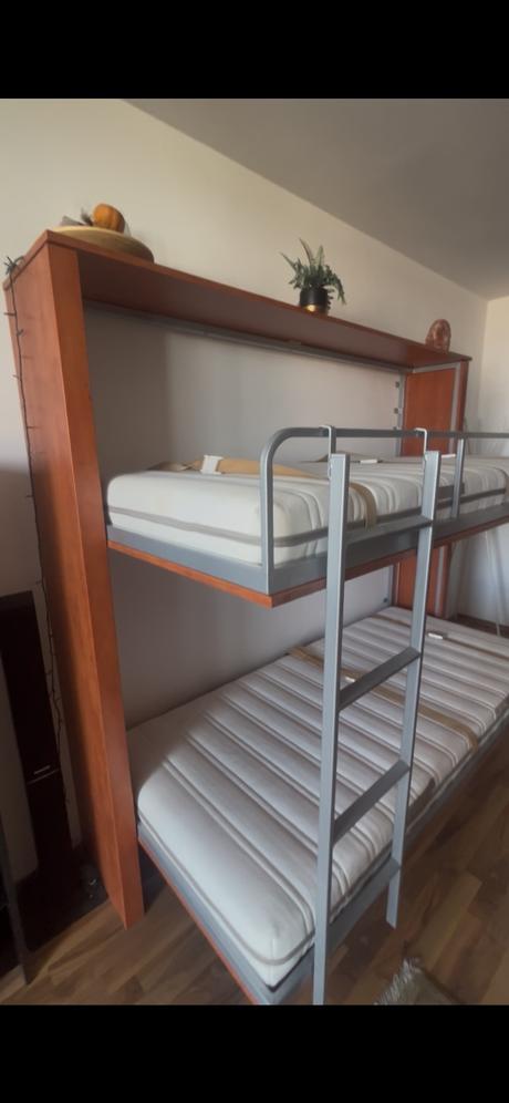 Vyklápacia skriňová poschodová posteľ, šírka (cm): 90,dĺžka (cm): 200