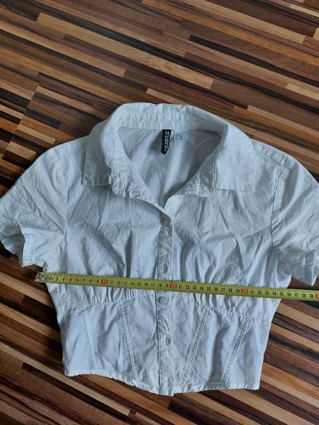 Crop košieľka, h&m,32