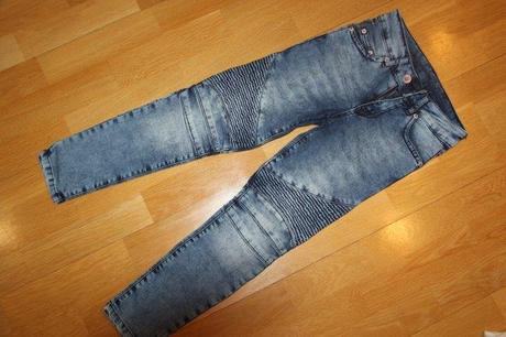 Motorkárske jeggings, 128