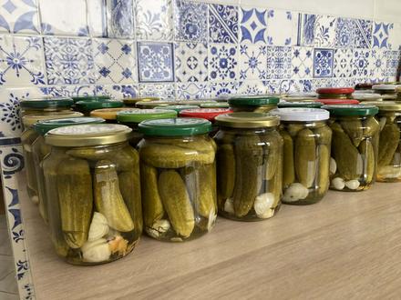 Uhorky domáce 720 ml, fľaša,, 