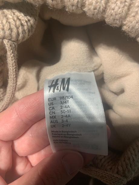 Set čiapky a rukavičiek h&m, h&m,98