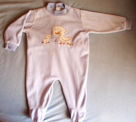 Zamatový overalček na spinkanie, 74