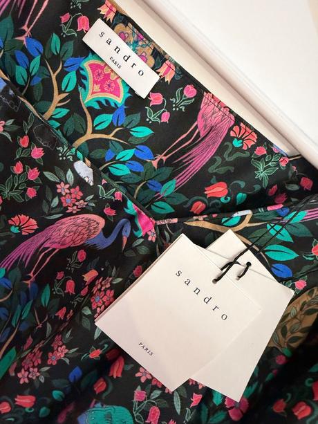 Luxusná hodvábna blúzka sandro paris, s / xs