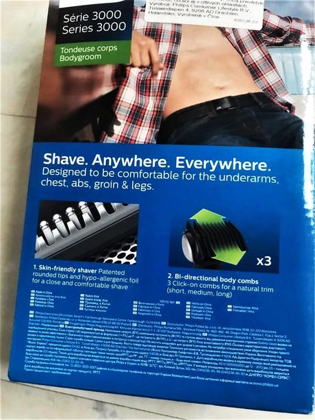 Bezdrôtový body shave philips,