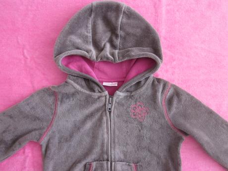 Zamatová mikinka s kapuckou, cherokee,92