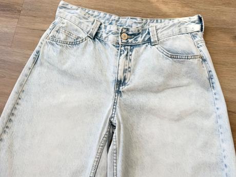 Low-rise baggy barrel jeans bershka, bershka,36