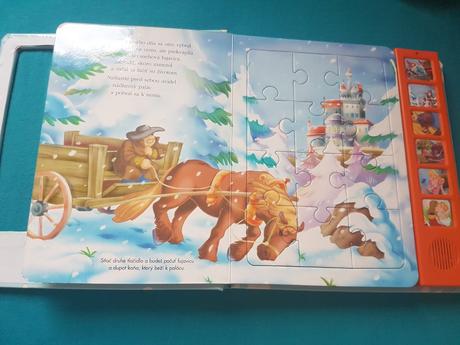 Kniha kráska a zviera s puzzle a so zvukmi,