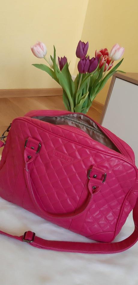 Ružová veľká kabelka invito,