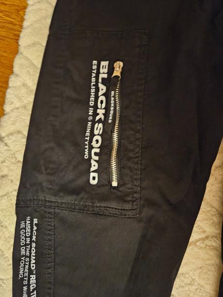 Čierne pánske cargo nohavice, new yorker,s