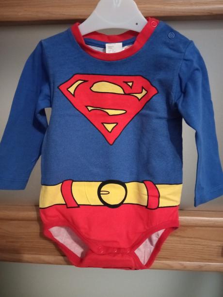 Superman body 6-9mesiacov, h&m,74