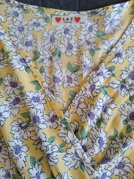 Letné kvietkované šaty, l