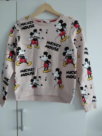 Mickey mouse mikina, h&m,158
