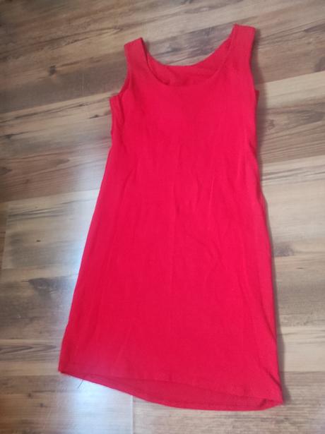 Červené mini saty, s