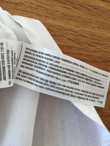 Biela kosela zn. hollister, abercrombie&fitch,s