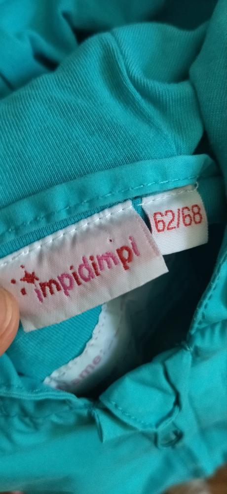 Tenká tyrkysová bundička, impidimpi,62