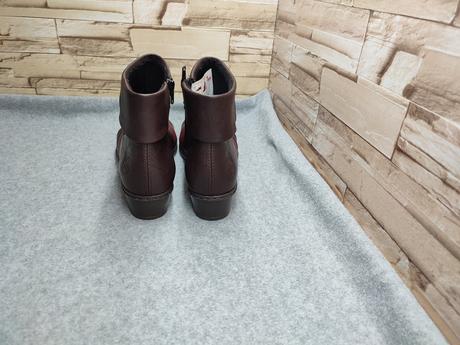 Rieker 41 - dámska bordová členková obuv, rieker,41