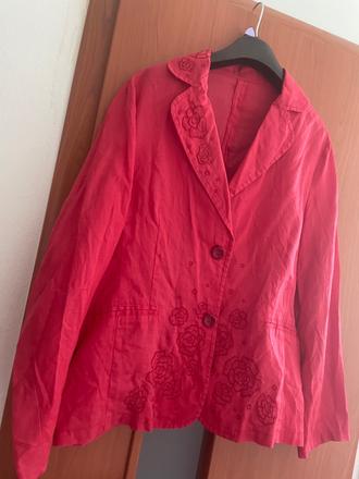 Lanove priedusne sako s vysivkou, m