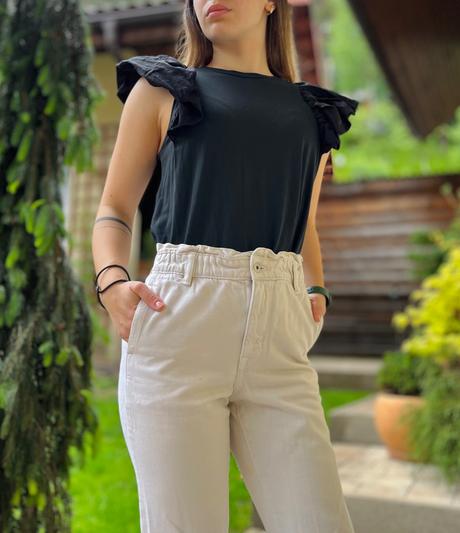 Tričko s volanmi, s