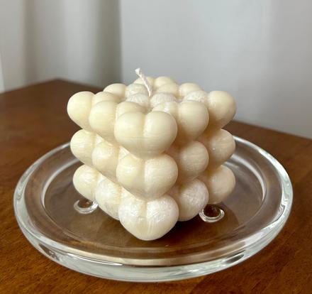 Sviečka - bubble srdiečka,