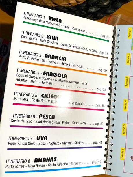 Bedeker s mapou sardínia,