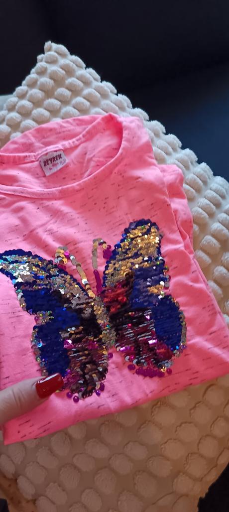 Top s dlhým rukávom s meniacim motýľom, 158