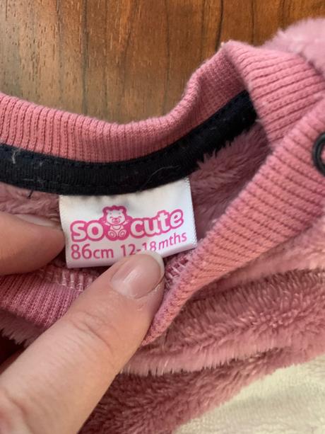 Teplá huňatá mikina, pepco,80