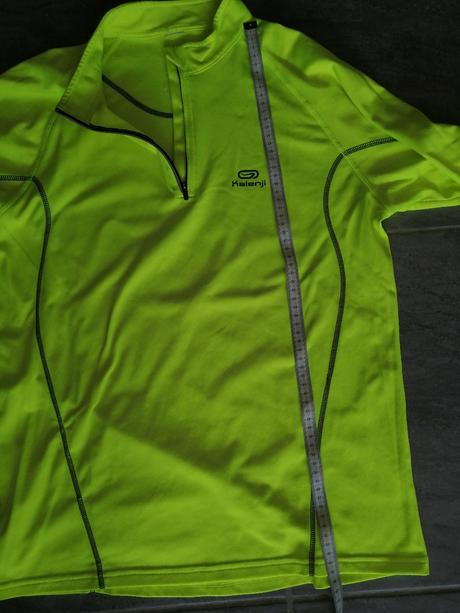 Technická mikina kalenji vl, neónovozelená, decathlon,l