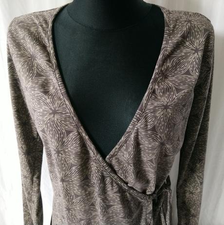 Dámsky hnedý elastický župan, white stuff, m