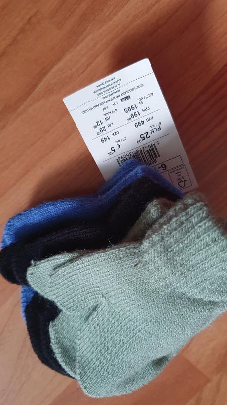 Rukavicky 6-12m 3 balenie, reserved,80