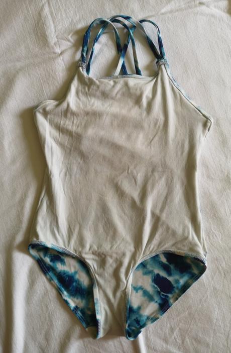 Bielo-modré plavky s prekríženými ramienkami, lindex,134