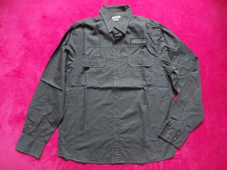 Tmavošedá košeľa slim fit, takko,m