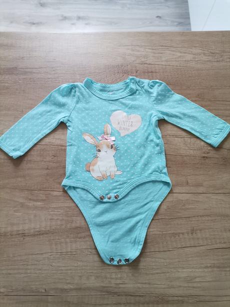 Dievčenské tyrkysové body so zajacikom, pepco,62